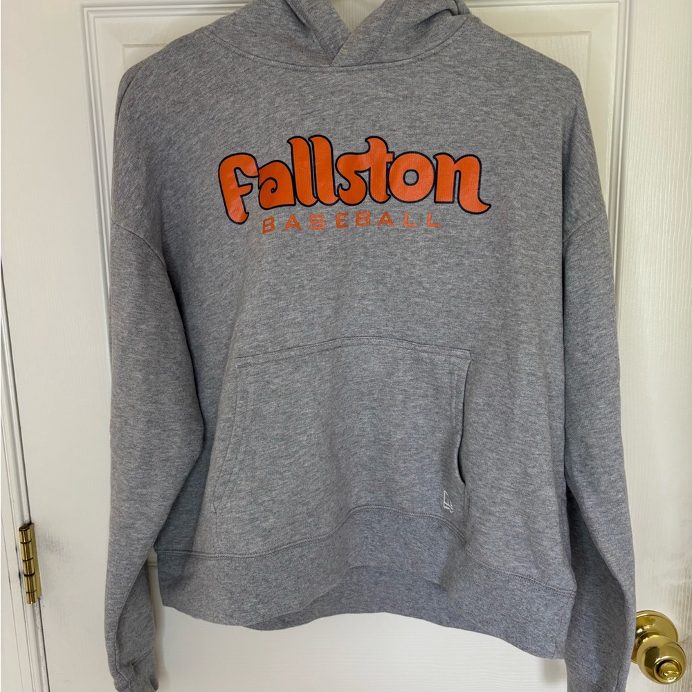 Fallston Baseball Gray New Era Hoodie